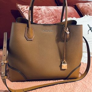Large Michael Kors Pebbled Leather Handbag